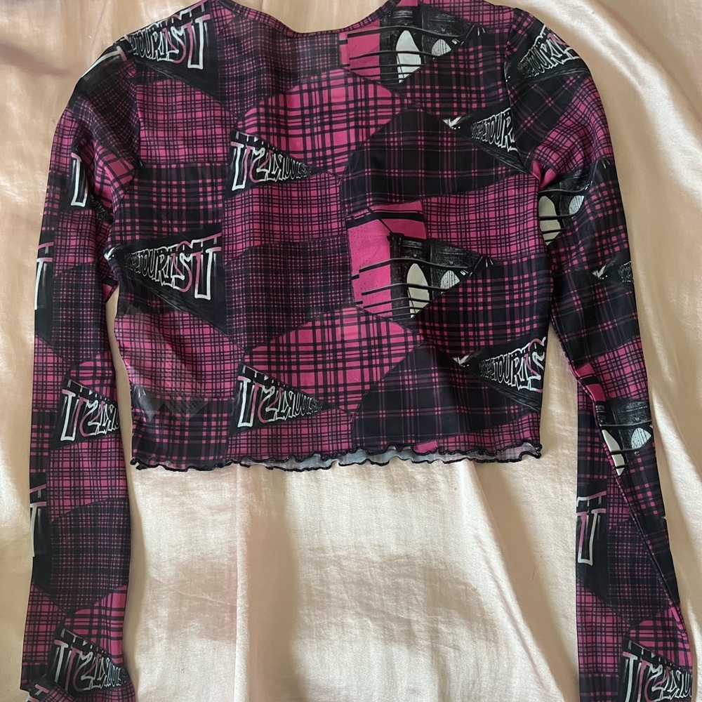 Sheer graphic long sleeve